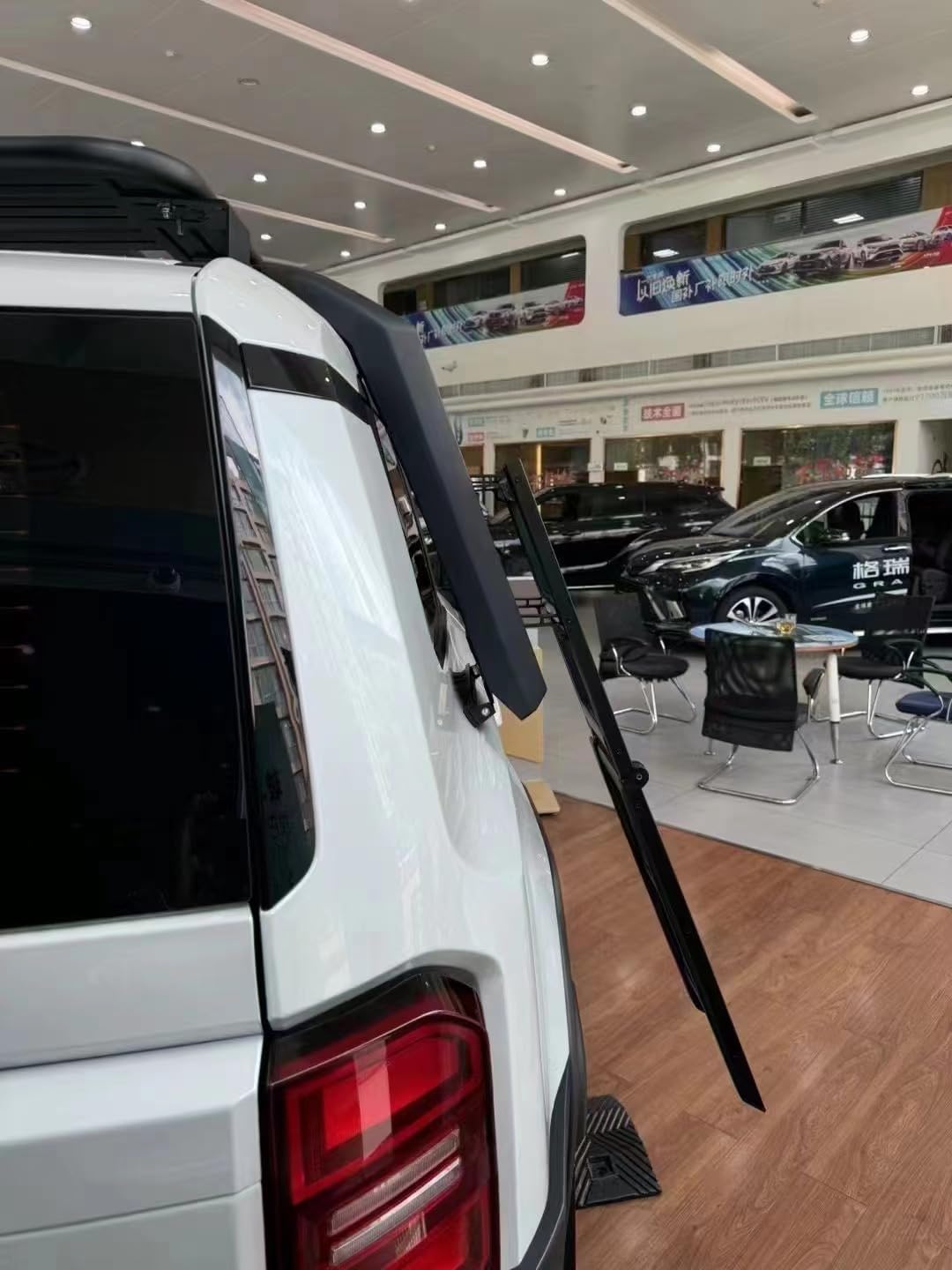 Foldable Liftable Ladder Protective Frame Fits for T Land Cruiser Prado J250 Land Cruiser LC250 2024 2025 2026 Silver Black