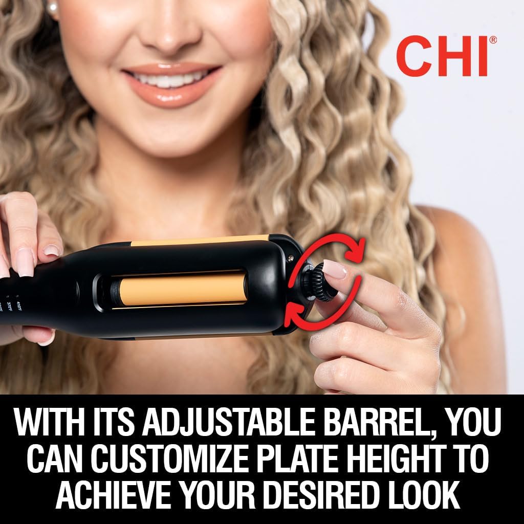 CHI Multi-Wave Styler, Hair Waver With Adjustable Barrel For Customizable Waves, Reduces Frizz & Increases Shine, Black - Image 3