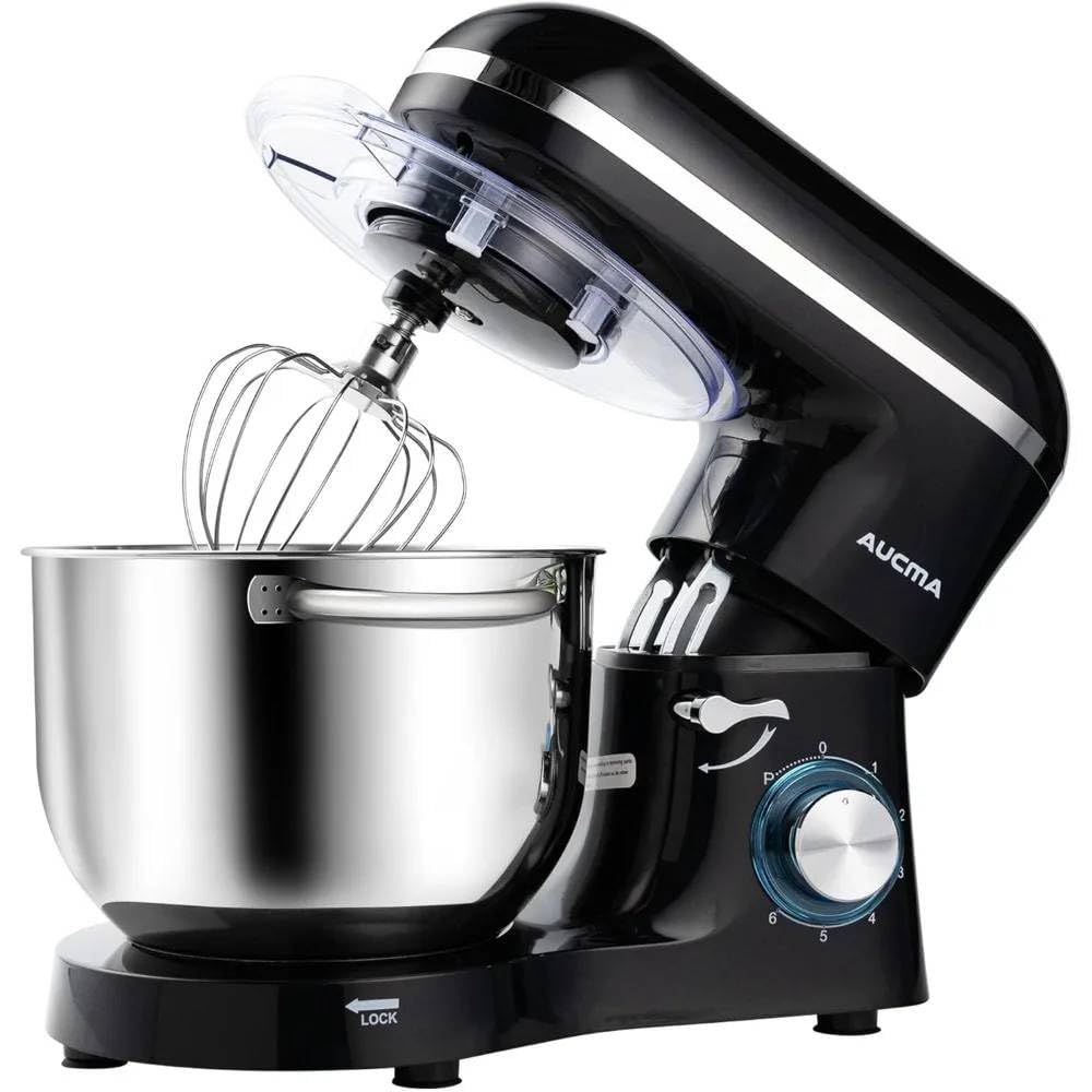 ‚Powerful 6.5QT Tilt-Head Stand Mixer for Baking Enthusiasts - 6-Speed Dough Hook Whisk & Beater Included-image-43