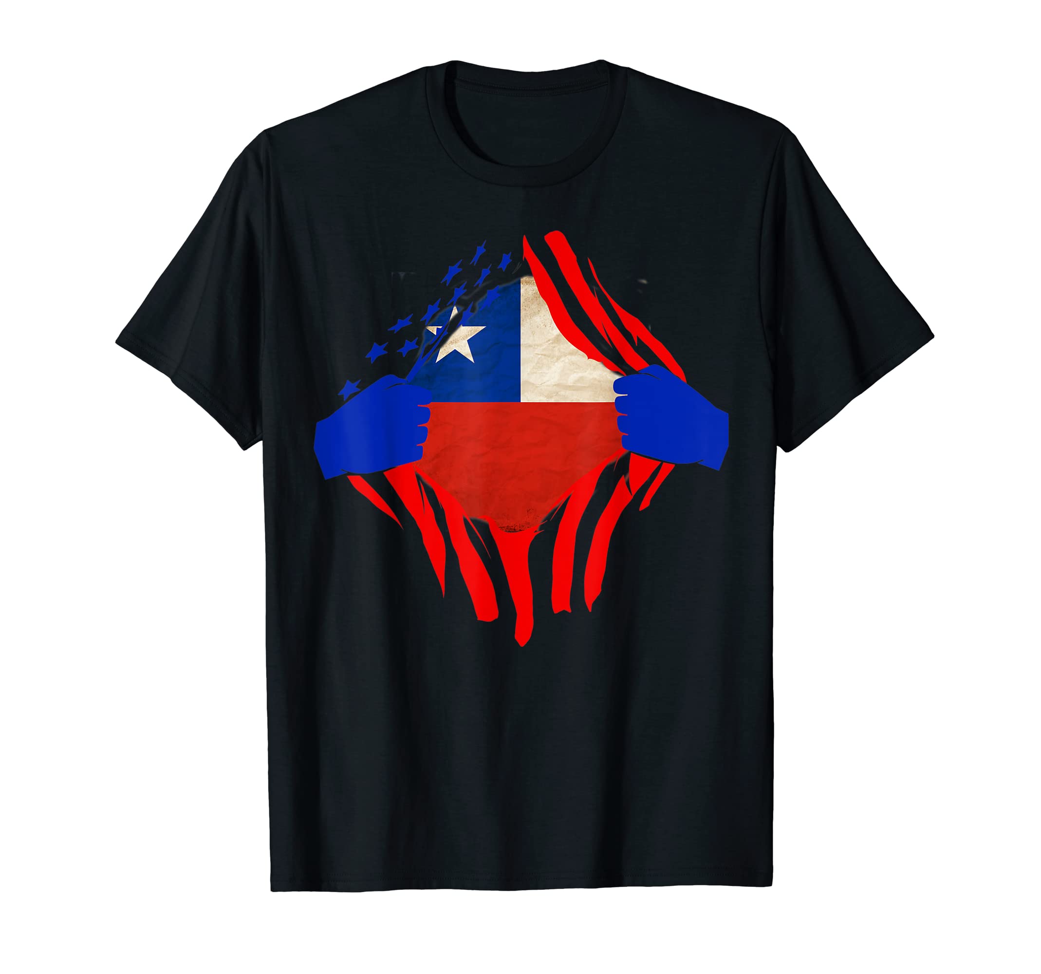 Herencia chilena Orgulloso inmigrante chileno Chile USA Flag T-Shirt
