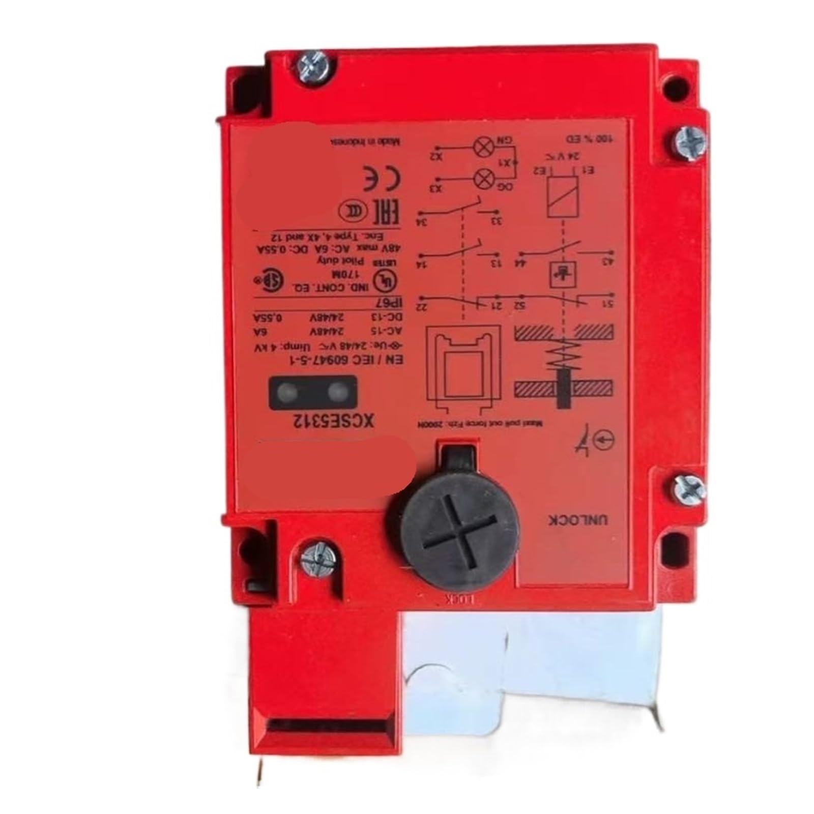 Interrupteur de fin de course XCSE5312 stoppe les risques de machines défectueuses