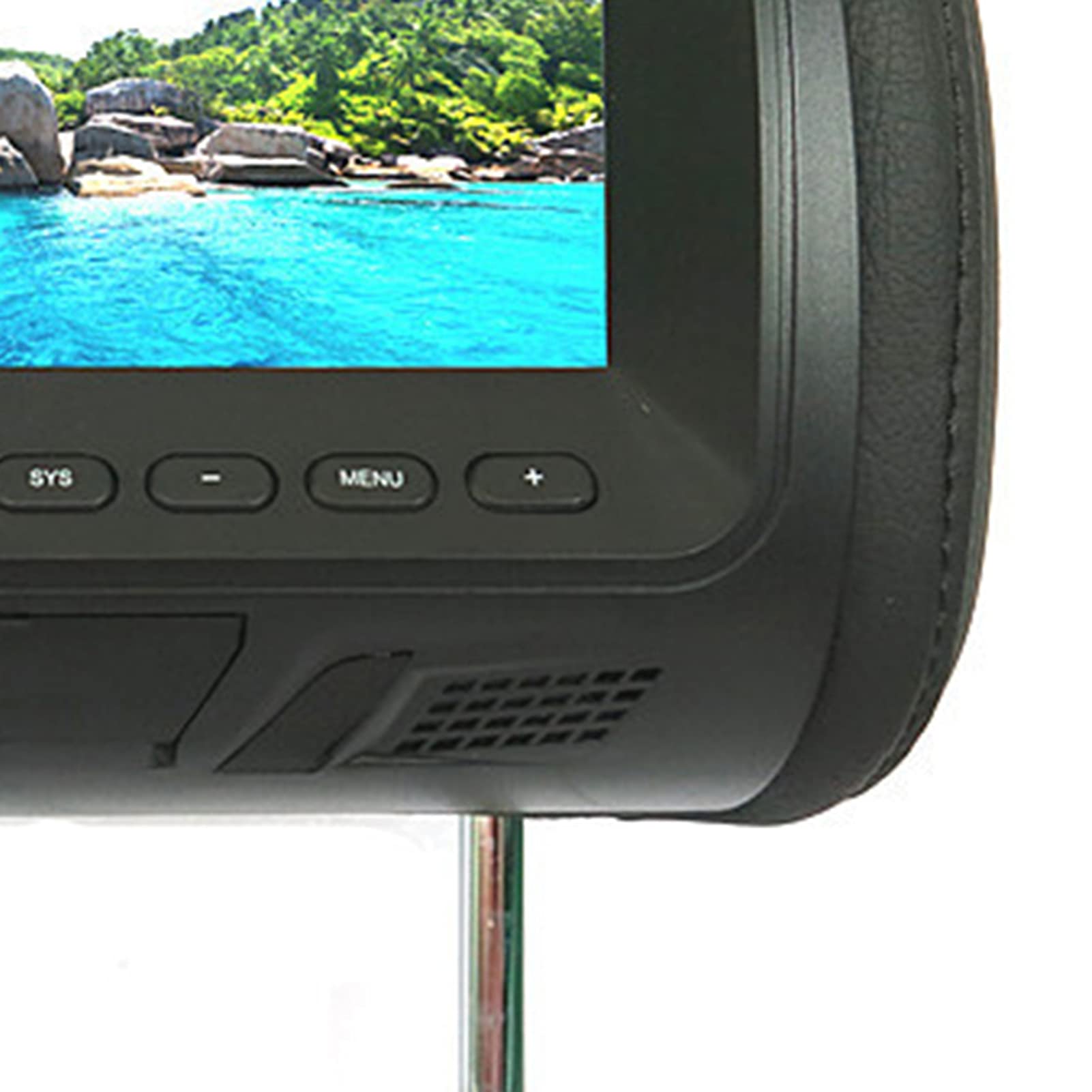 Clenp Monitor per Poggiatesta per Auto da 7 Pollici, Asta Staccabile L7M Monitor per Poggiatesta Ad Alta Definizione con Schermo LCD A LED per Intrattenimento per I Sedili Posteriori Universali
