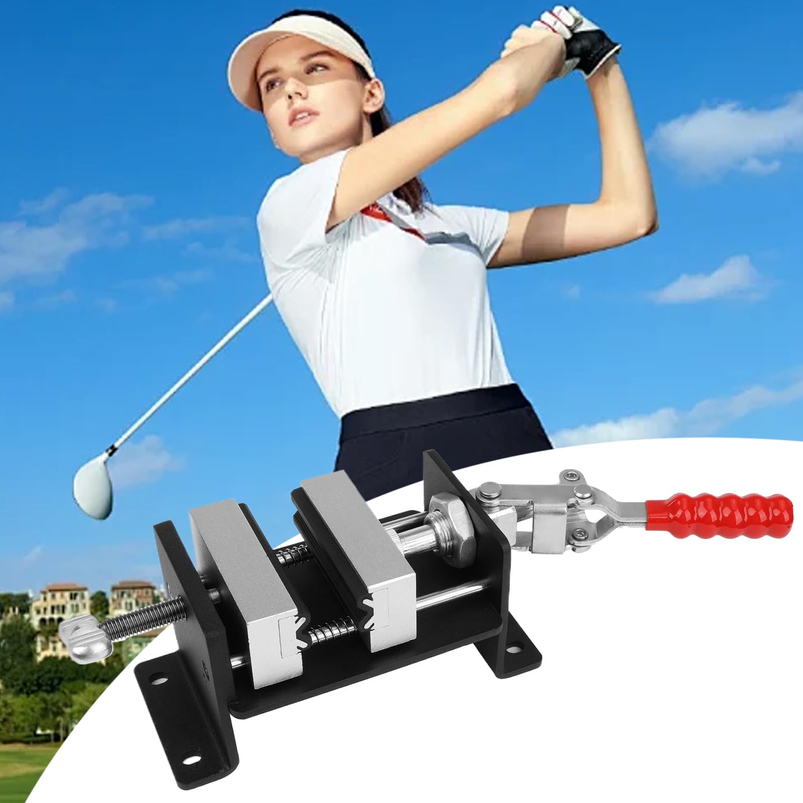 Mordaza Para Clubes De Golf Herramienta De Pinza Ajustable Para Palos De | Herramienta De Liberación Rápida Para Grip De Golf Para Casa Práctica Taller Gimnasio Campo De Golf