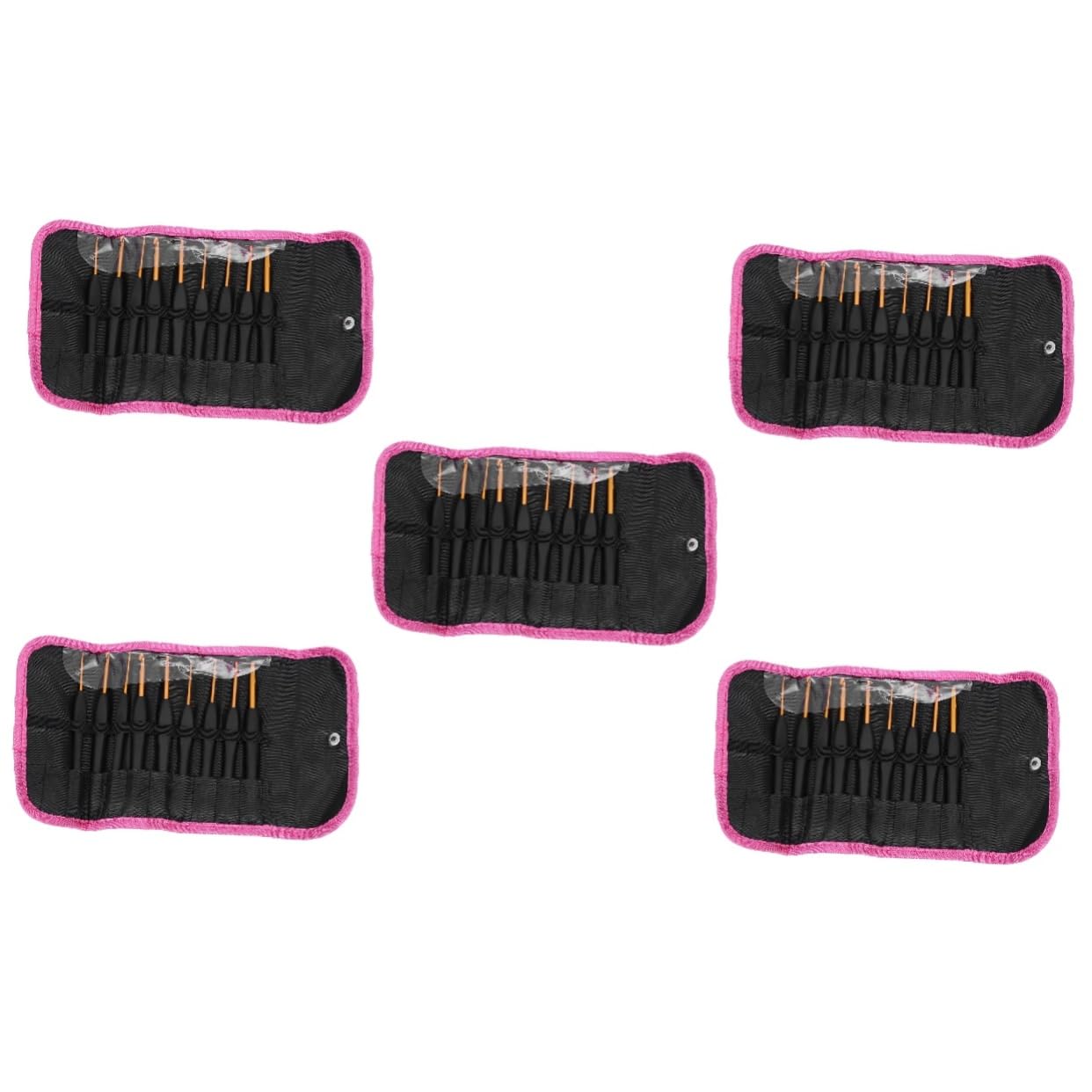 SHINEOFI 5 Juegos ganchillo pañuelos fular pamelas calcetines ganchillos crochet aguja enhebrar cuentas patas tejeduría kit de crochet para principiantes gancho de crochet aluminio