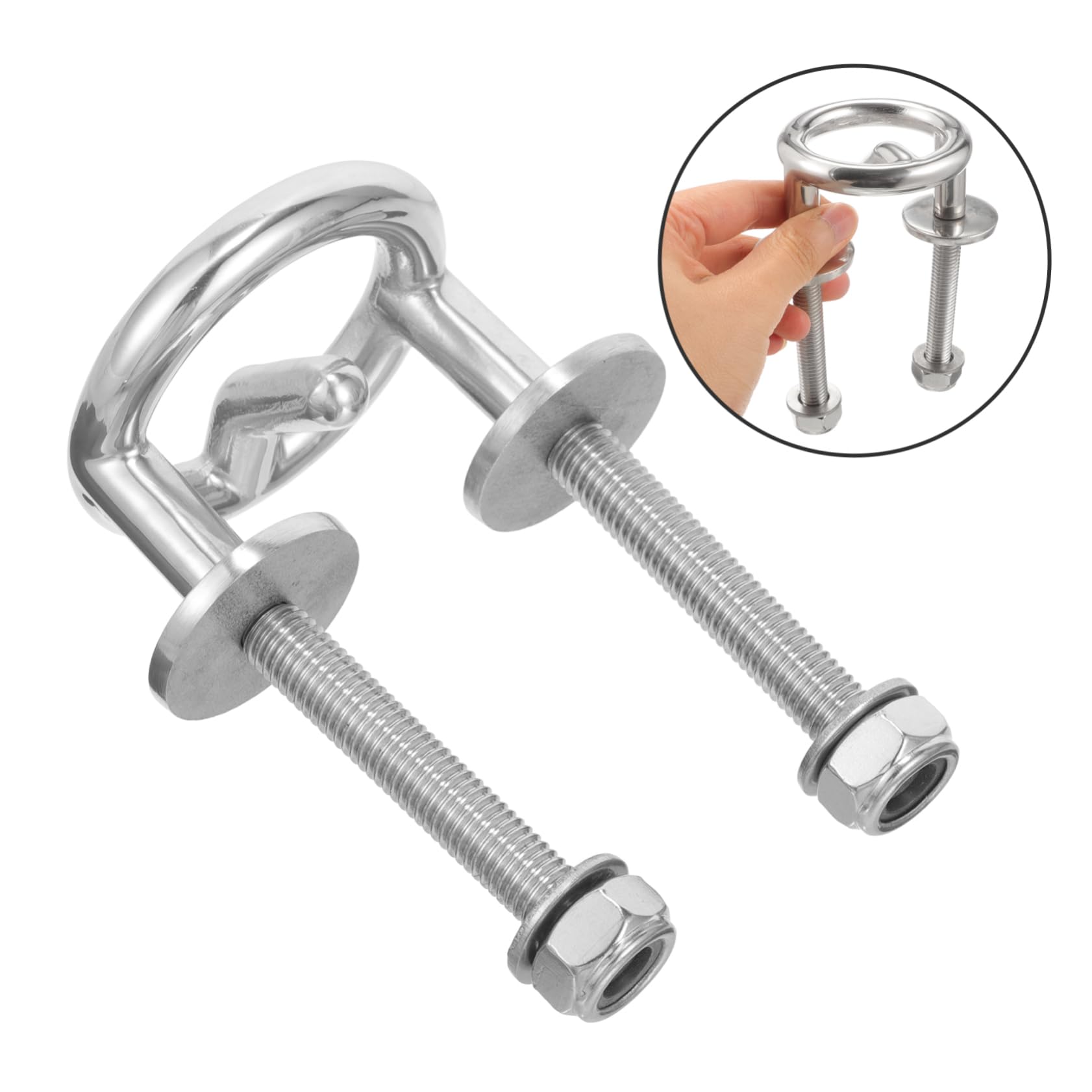 Gancio Traino in 62mm per Barche Accessorio per Pontoni e Gommoni Facile Installazione Resistente e Durevole per Sport Acquatici