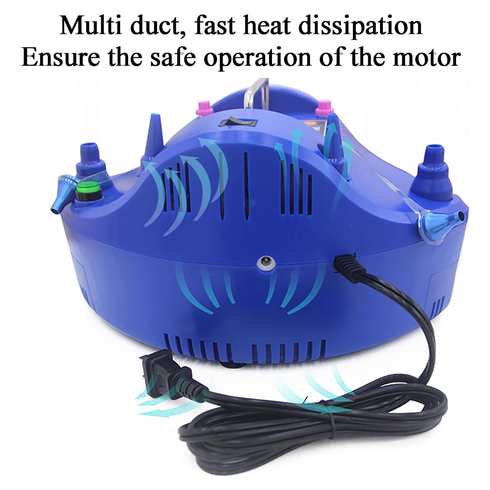 Pompa per Palloncini Elettrica, Ventilatore per Gonfiaggio Palloncini Portatile da 1200 W, 3 Secondi per Gonfiare/Temporizzazione E Quantificazione/Conteggio Automatico, per Vari Palloncini