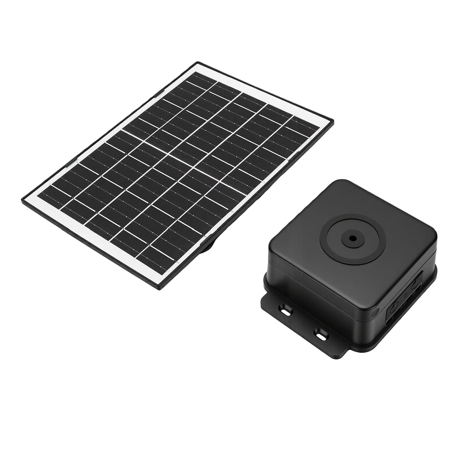 Denash Pannello Solare USB C 4W con Batteria 15000mAh per Esterno (BLACK)