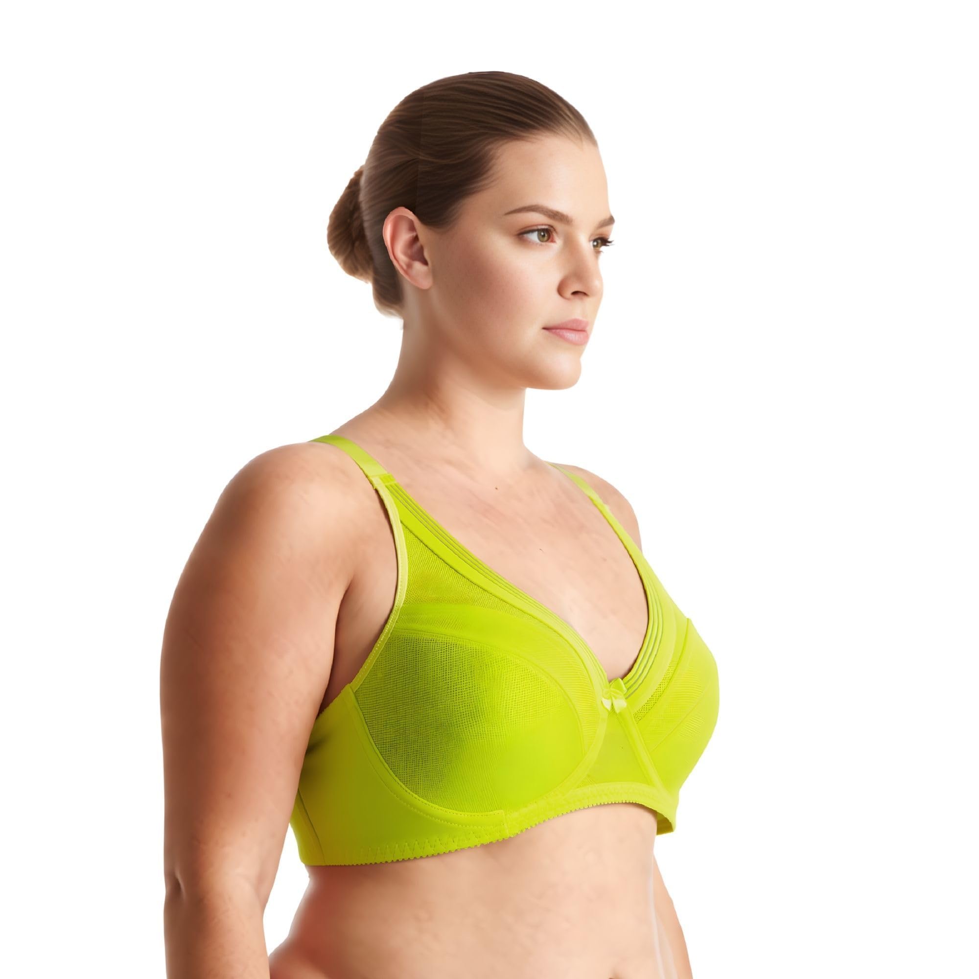 Curve Muse Reggiseno a Copertura Totale con Ferretto Sfoderato per Taglie Forti da Donna