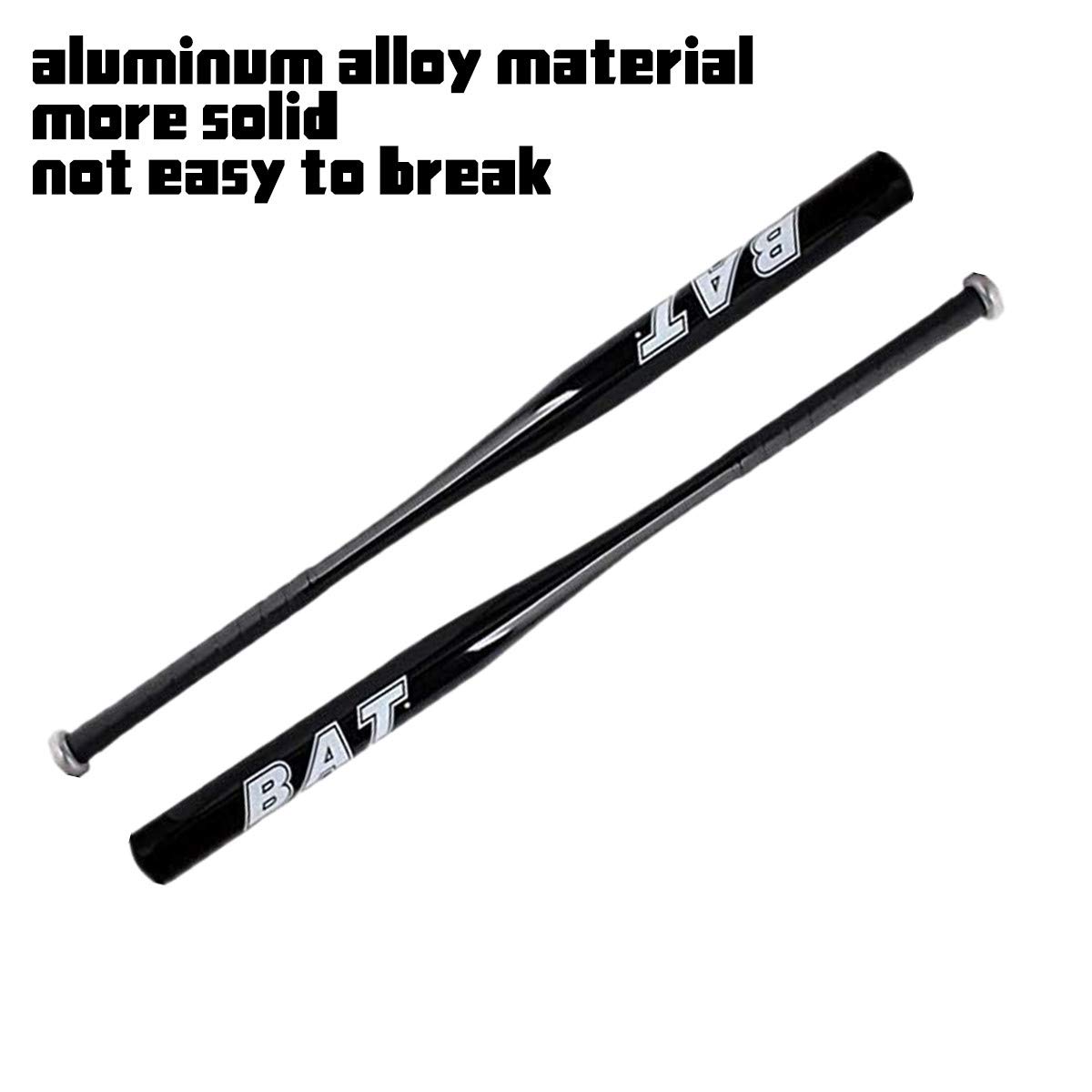 86cm Batte de Baseball Aluminium 34 Pouces Bleu Noir Argent au Choix Batte Base-Ball métal Adulte Pro Léger pour Exercice Joueurs Jeu Homme Femme 86cm de Longueur Solide Durable à la Mode (Noir)