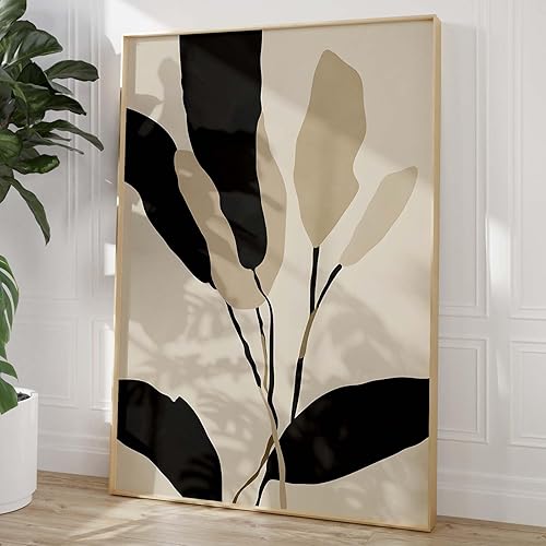 Vista 15 de Lienzo abstracto naranja para pared, póster naranja moderno, pintura geométrica abstracta, lienzo de lámina dorada, arte de pared naranja y dorado