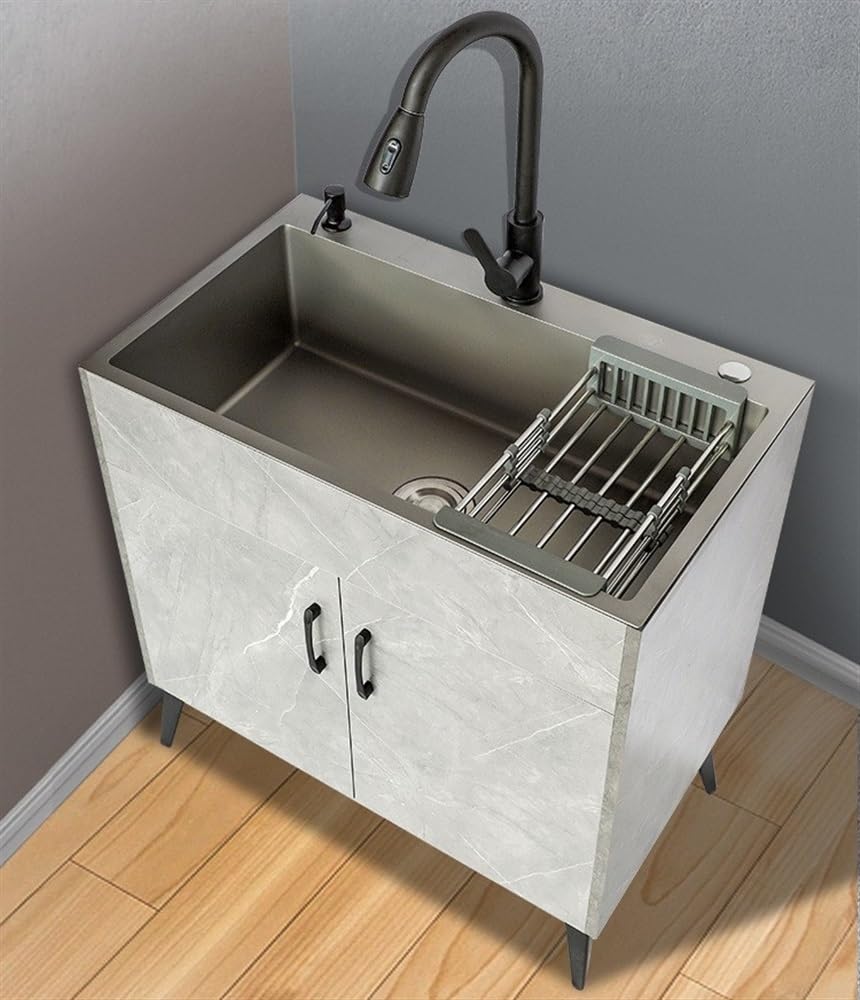 Laundry Sink With Washboard Utility Sink Extra-Deep Laundry