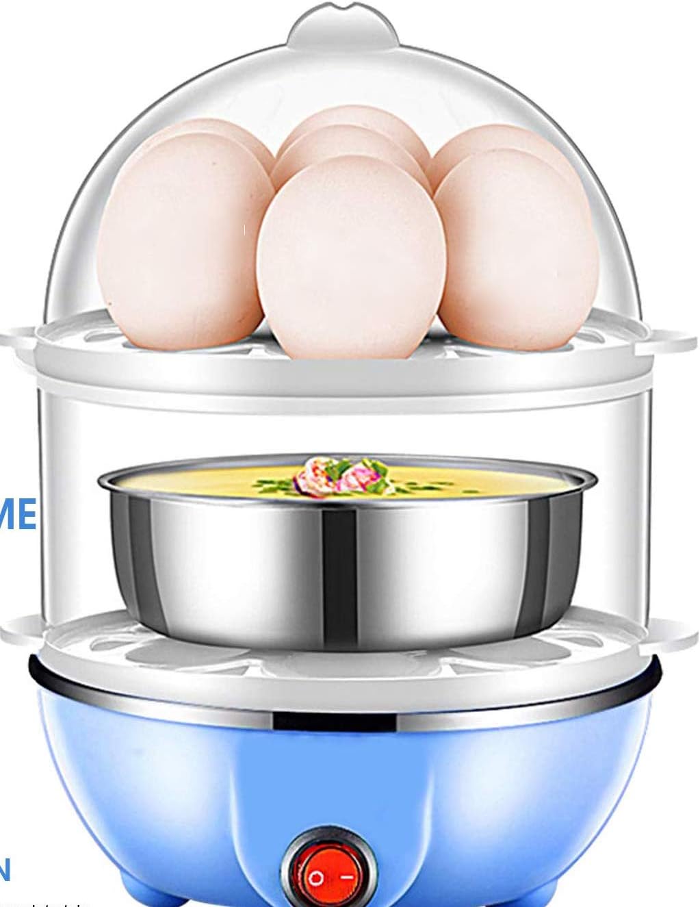 Rapid Electric Egg Cooker, Dual Layer Egg Steamers with 14