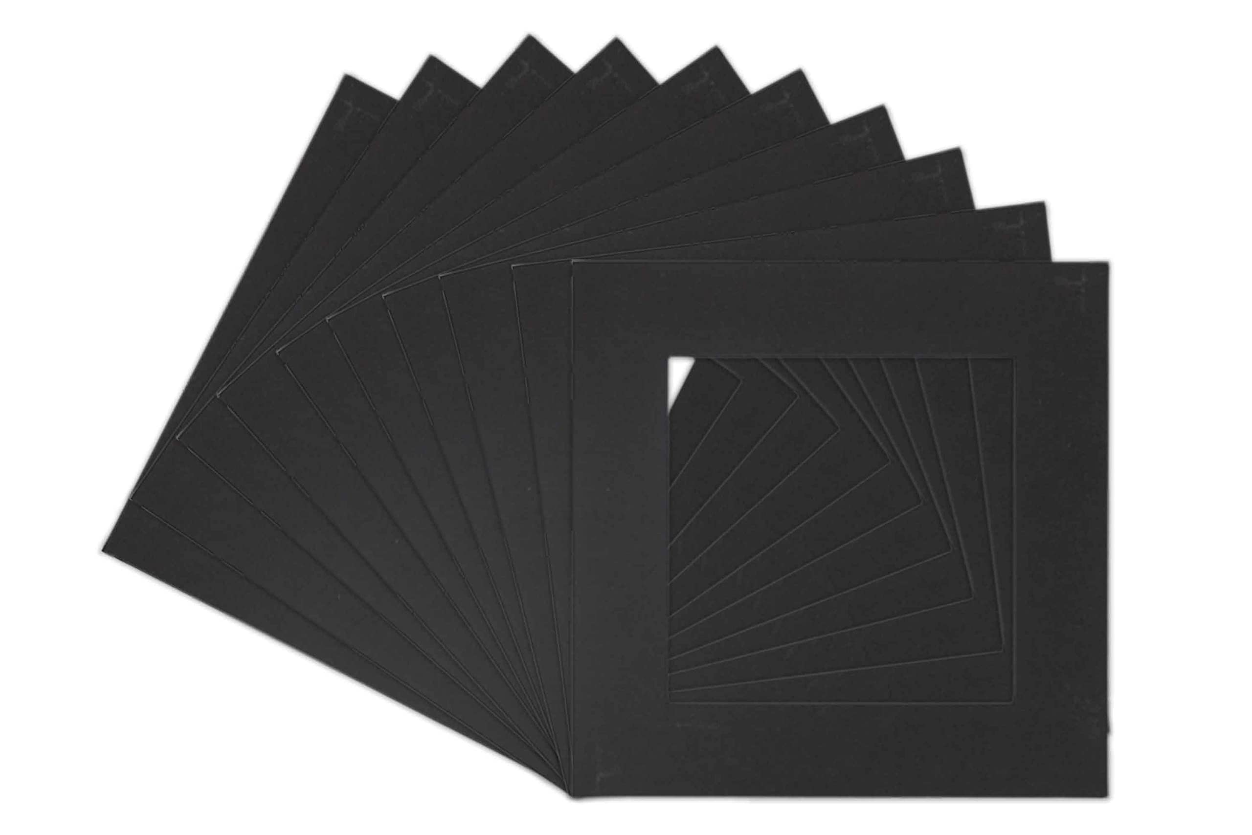 16x16 Precut Black Core Picture Matboard for 12x12 Photo - for Frames Measuring 16 x 16 Inches - Bevel Cut Matte to Display Art Measuring 12 x 12 Inches - Acid Free ONE MAT-image-27