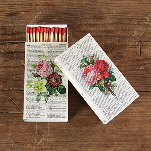 Decorative Matches New York City and Roses Match Boxes with Long Kitchen Matches Great for Lighting Candles, Grills, Fireplaces and More | Set of 2 Large Match Boxes - Thumbnail 4