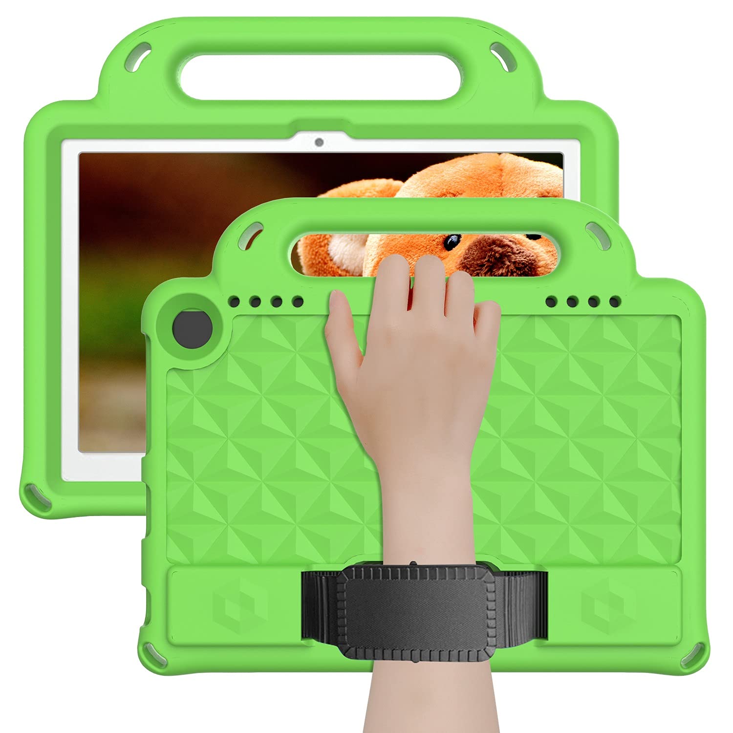 Custodia Protettiva per Tablet Custodia for Tablet for Il Fuoco HD 8. Plus (2020), Body Full Full Body Body Eva. Custodia Protettiva con Manico e Tracolla Protezione Resistente(Ye?Il)