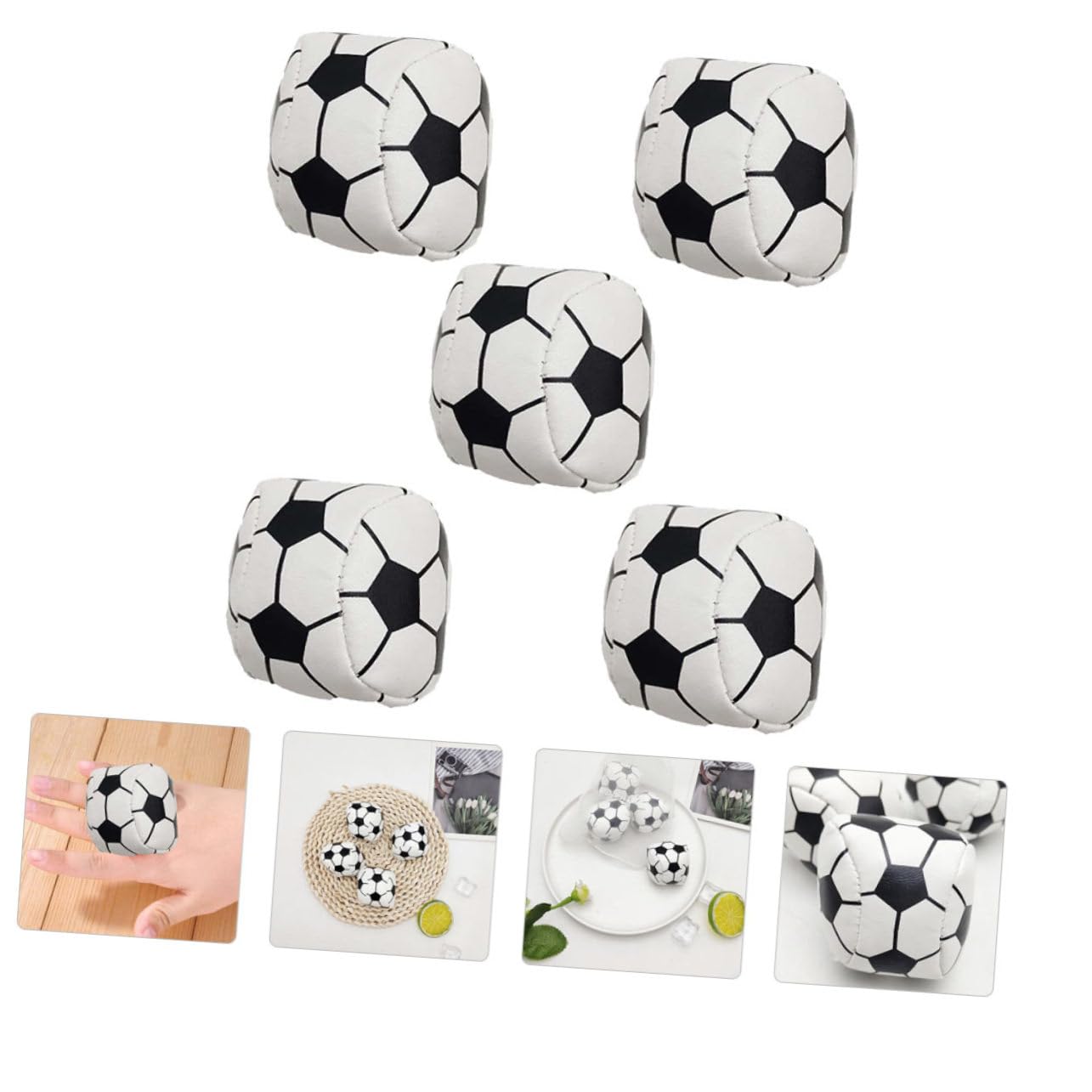 KOMBIUDA Bolsas De Arena Hechas A Mano Juguetes De Fútbol ​​Bolsas De Arena con Forma De Balón De Fútbol ​​Juguetes para Bolsas De Arena para Exteriores Juguetes para Pelota De