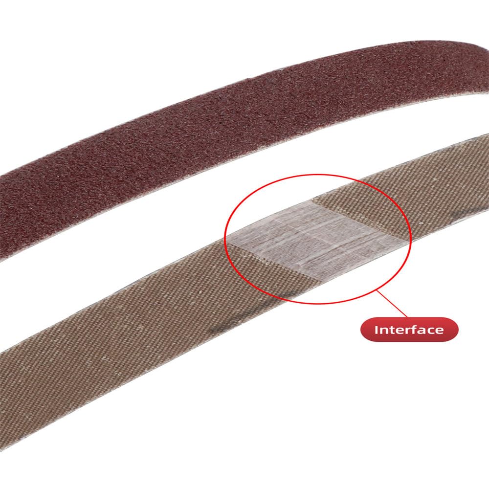 10/30 lijas abrasivas de 20 x 520 mm para pulir, Accesorio para lijadora de Banda, 30 Unidades, 400