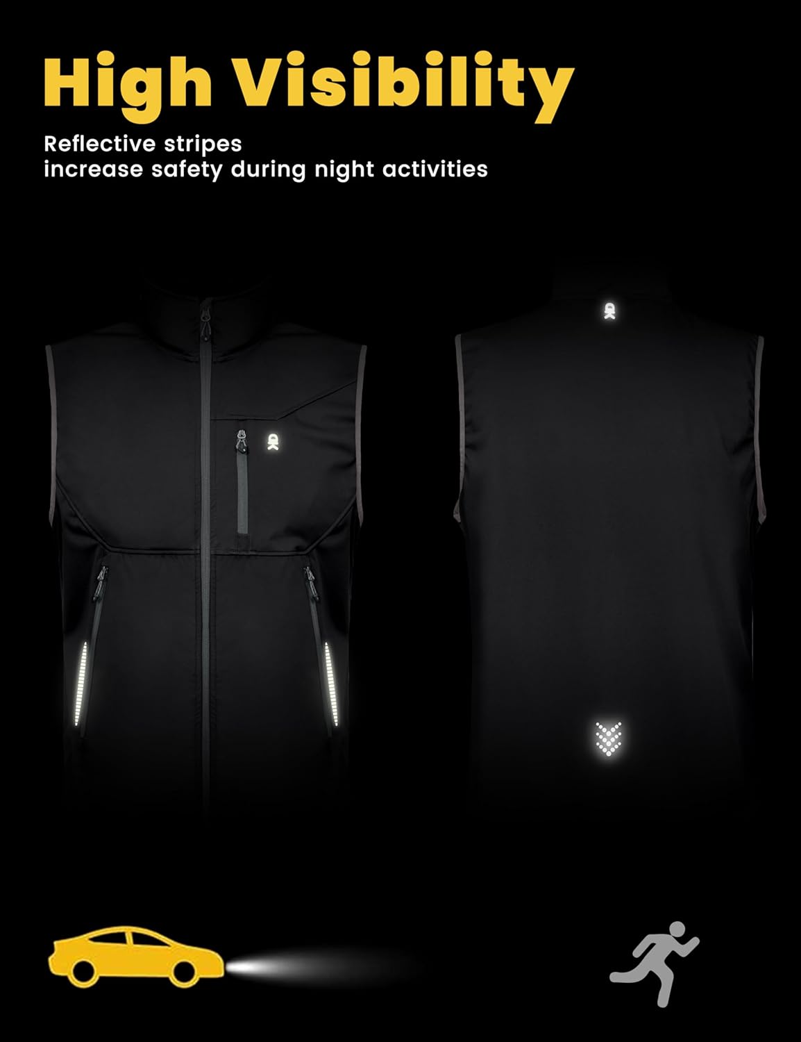 Little Donkey Andy Men's Lightweight Softshell Vest Windproof Sleeveless Jacket for Travel Hiking Running Golf - Image 4