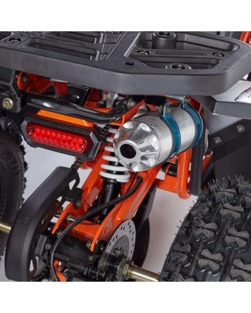T-MOTO - Maxi Quad Adulti SportMaxx 125cc - Mezzo per Ragazzi e Adulti, Quad a Benzina 4 Tempi uso Off Road, Semi Automatico + Retro (Nero)
