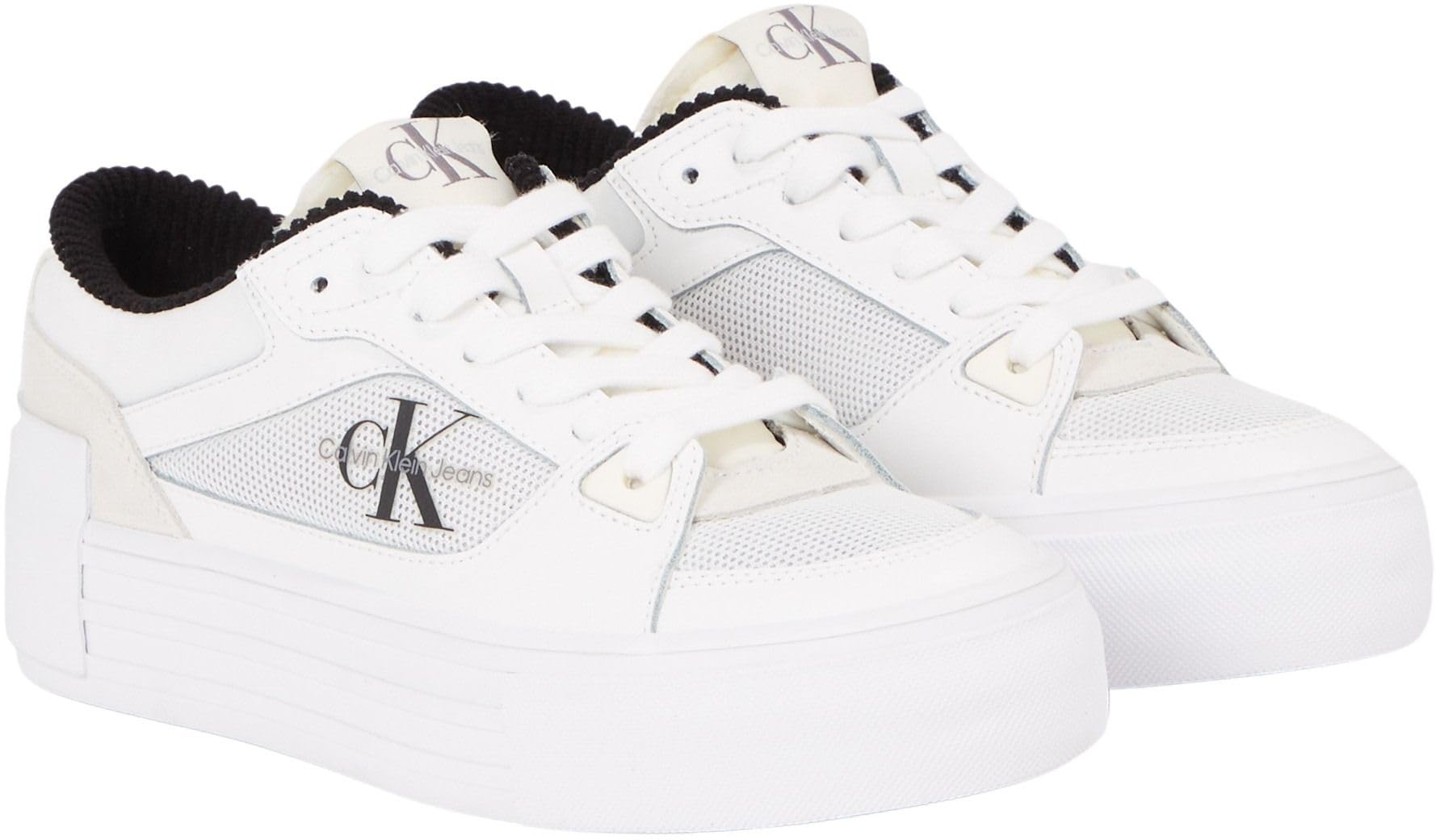 Calvin Klein Jeans Mujer Sneaker vulcanizada Bold Vulc Flat Laceup Zapatillas