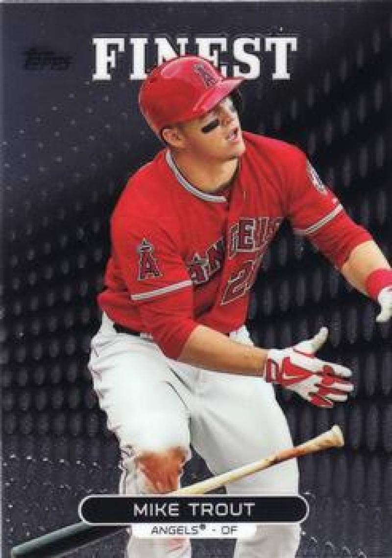 2013 Topps Finest #1 Mike Trout Angels MLB Baseball Card NM-MT