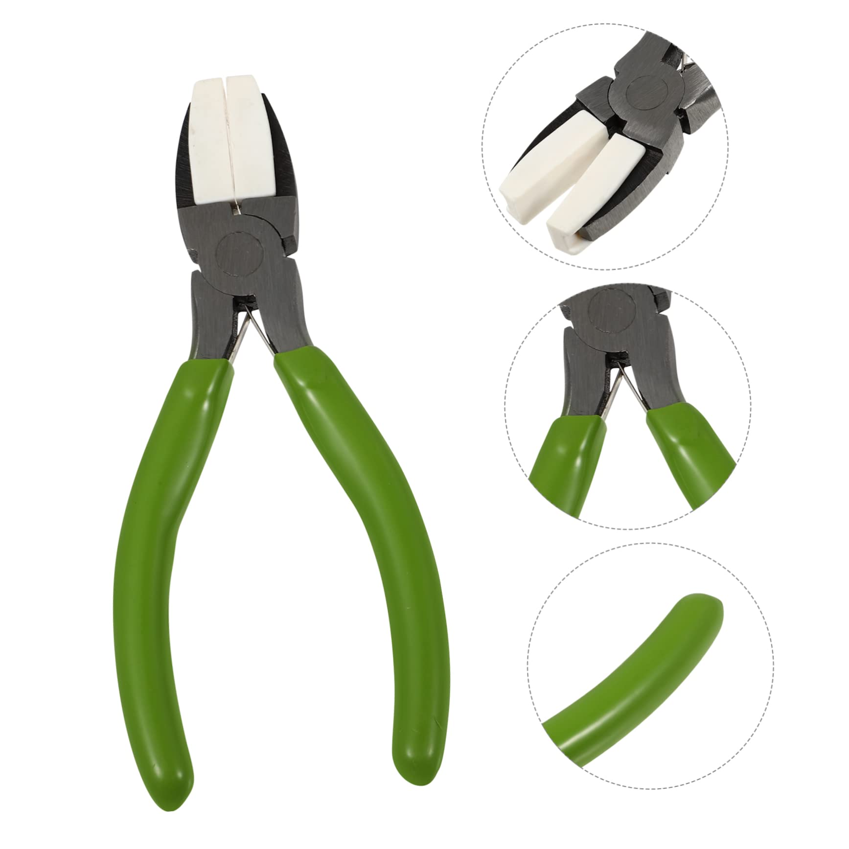 COHEALI 3pezzi Pinze Nylon Con Ganasce Piatte Per Creazione Gioielli Carbonio Ergonomiche e Resistenti Per Modellatura e Piegatura Filo