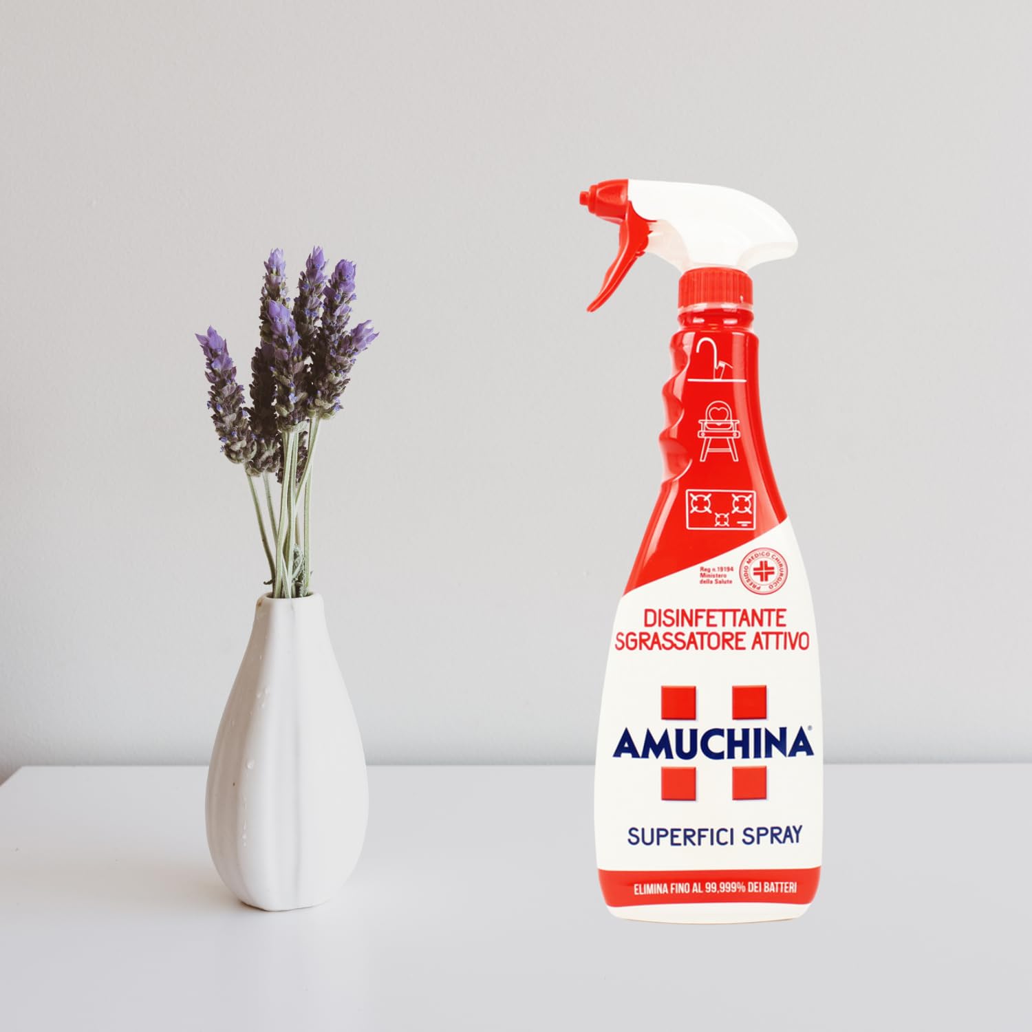 Spray Sgrassatore Igienizzante Superfici 750 ml kit con Spugna Brandizzata SPESA & RISPARMIO Inclusa – Variazioni 4/8/12 Pezzi – Pulizia Profonda Cucina & Casa (8)