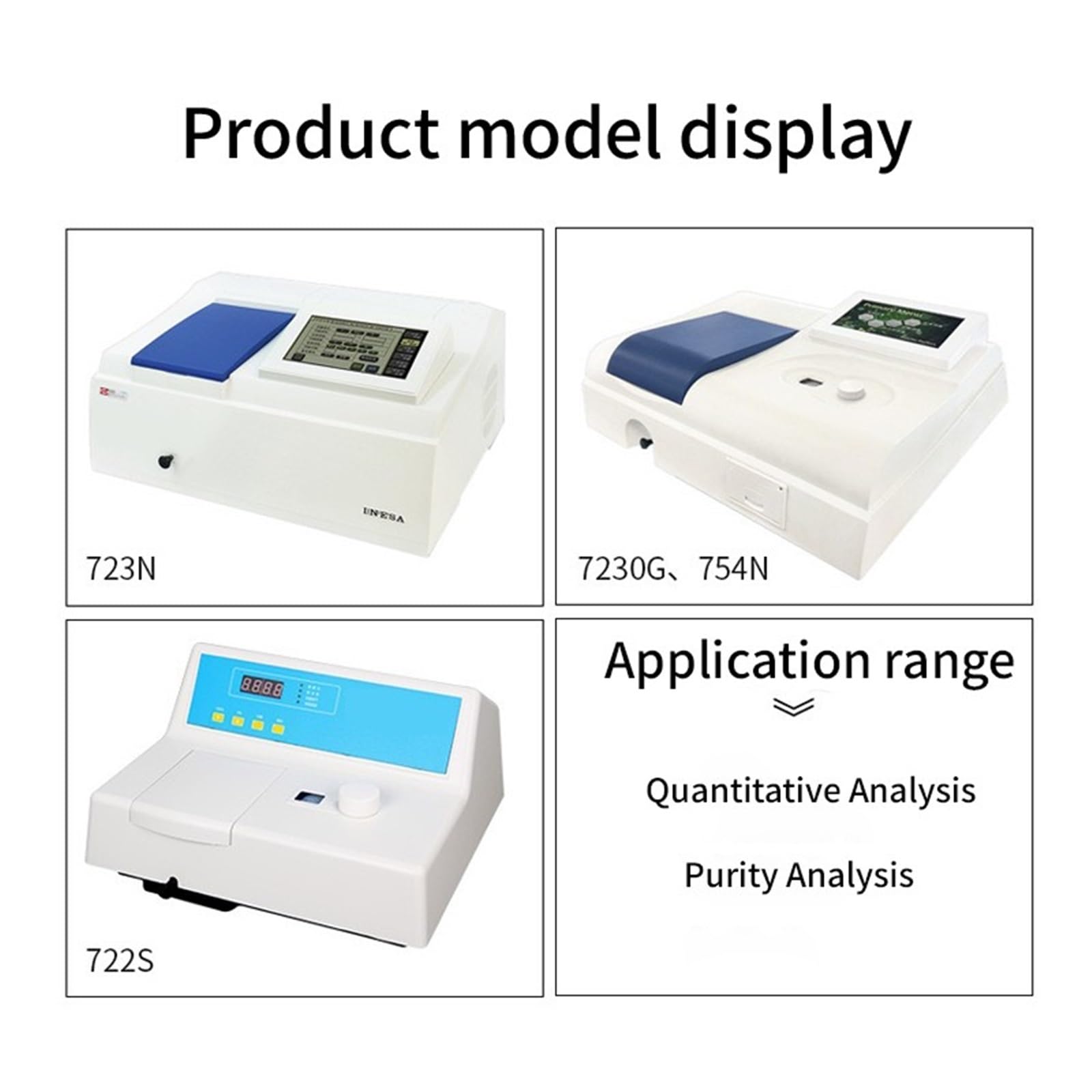 Espectrofotómetro Visible De Escritorio Laboratorio 722s,Multifuncionalidad