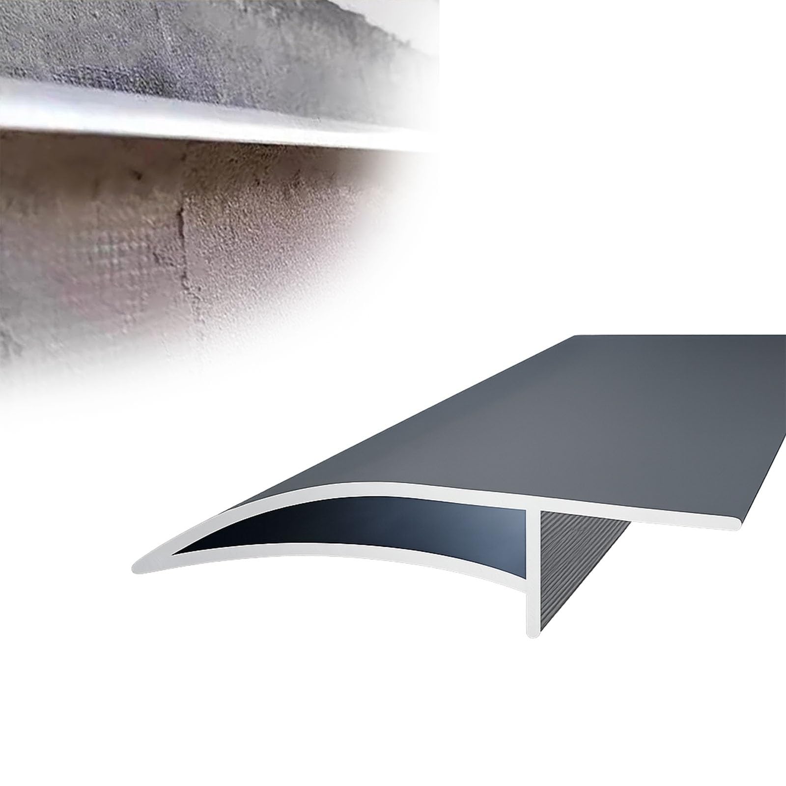vierteaguas muro exterior 1 8 12 20 piezas Canalones de lluvia para aleros con pico de águila de 125 CM de longitud, protector de aleros para paredes(Gray 1 PC)