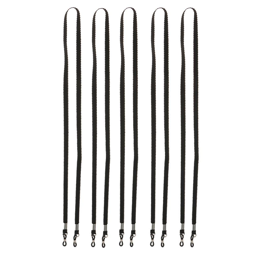 LOOM TREE® 5Pcs/Set Nylon Eyeglasses Sunglasses Eyewear Lanyard Cord Holder Sports Gym Home Outdoor Travel Accessories Black | Vision Care | Other Vision Care-image-39