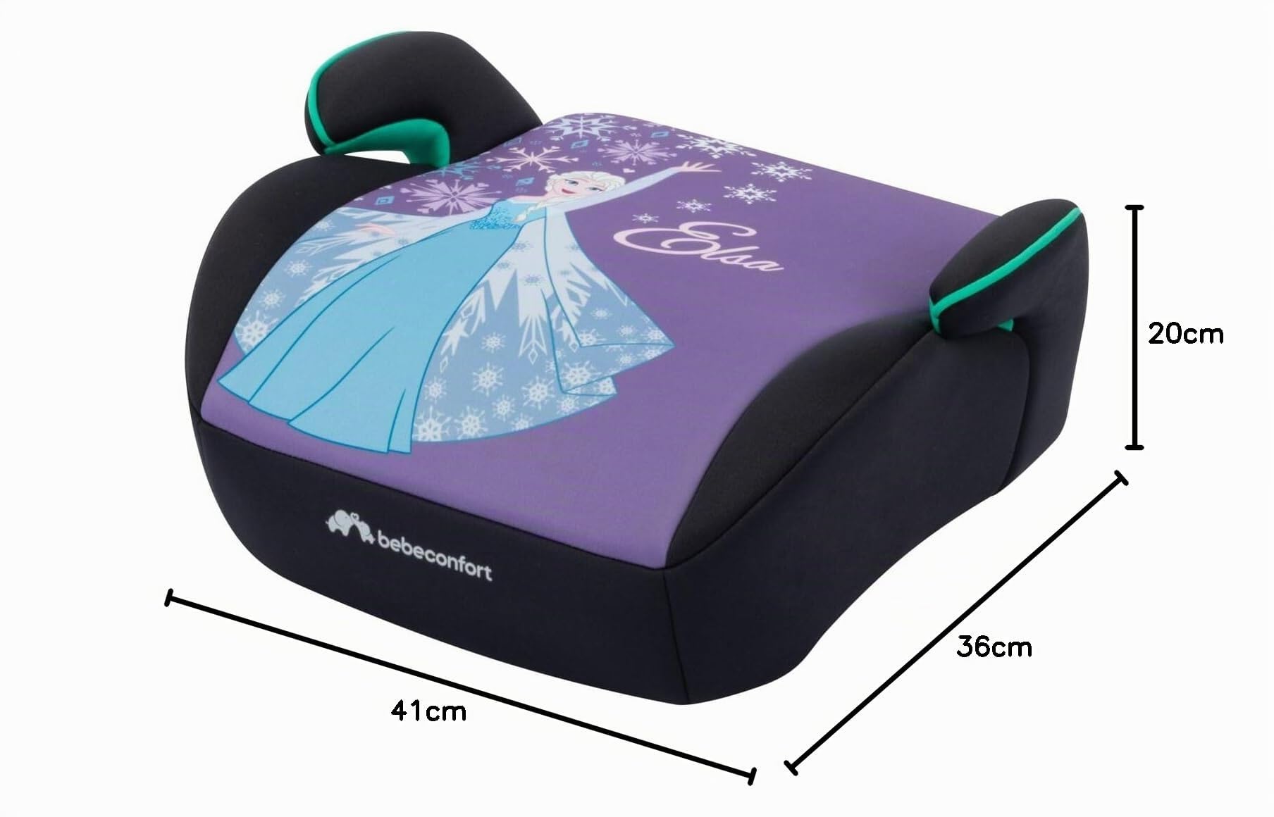 Bebeconfort Disney Gaia i-Safe, Rehausseur Voiture Enfant, 6-12 Ans, 128-150 cm, 22-36 kg, Siège Auto Frozen, Léger, Installation Facile De La Ceinture, Rembourré, Tissu Soft-touch, Fun Frozen