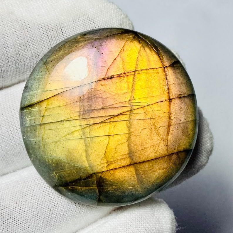 Labradorite naturelle 37mm : résolvez le manque d'éclat de vos bijoux DIY - 2