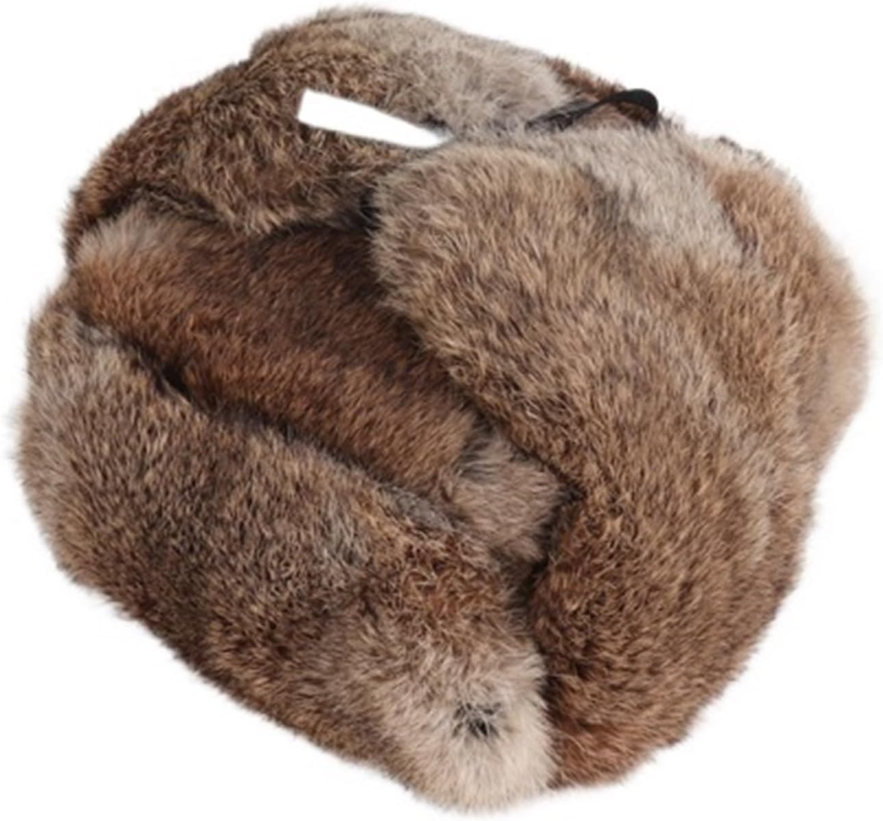 Men's Winter Trapper Hat, Thick Rabbit Material Cap with Ear Flaps for Outdoor Cold Weather Protection