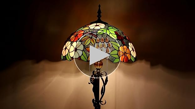 ティファニーのガラススタンド ステンドグラス ステンドガラス スタンドライト ティファニー