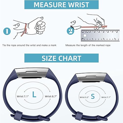 Miniatura 8 de Wepro Correa compatible con Fitbit Charge 4 bandas para mujeres y hombres, compatible con correas Fitbit Charge 3, correa de repuesto deportiva