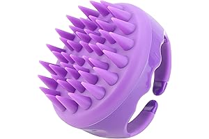 Cepillos para lavar baños: Cepillo de silicona para lavar el cuero cabelludo,...