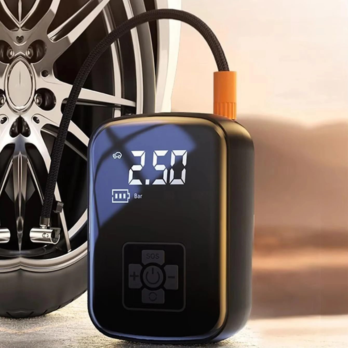 pompka do opon Bezprzewodowa przenośna sprężarka powietrza z pompką powietrza Bezprzewodowa pompka | 150PSI Led lekka opona do samochodów motocykle rowerya