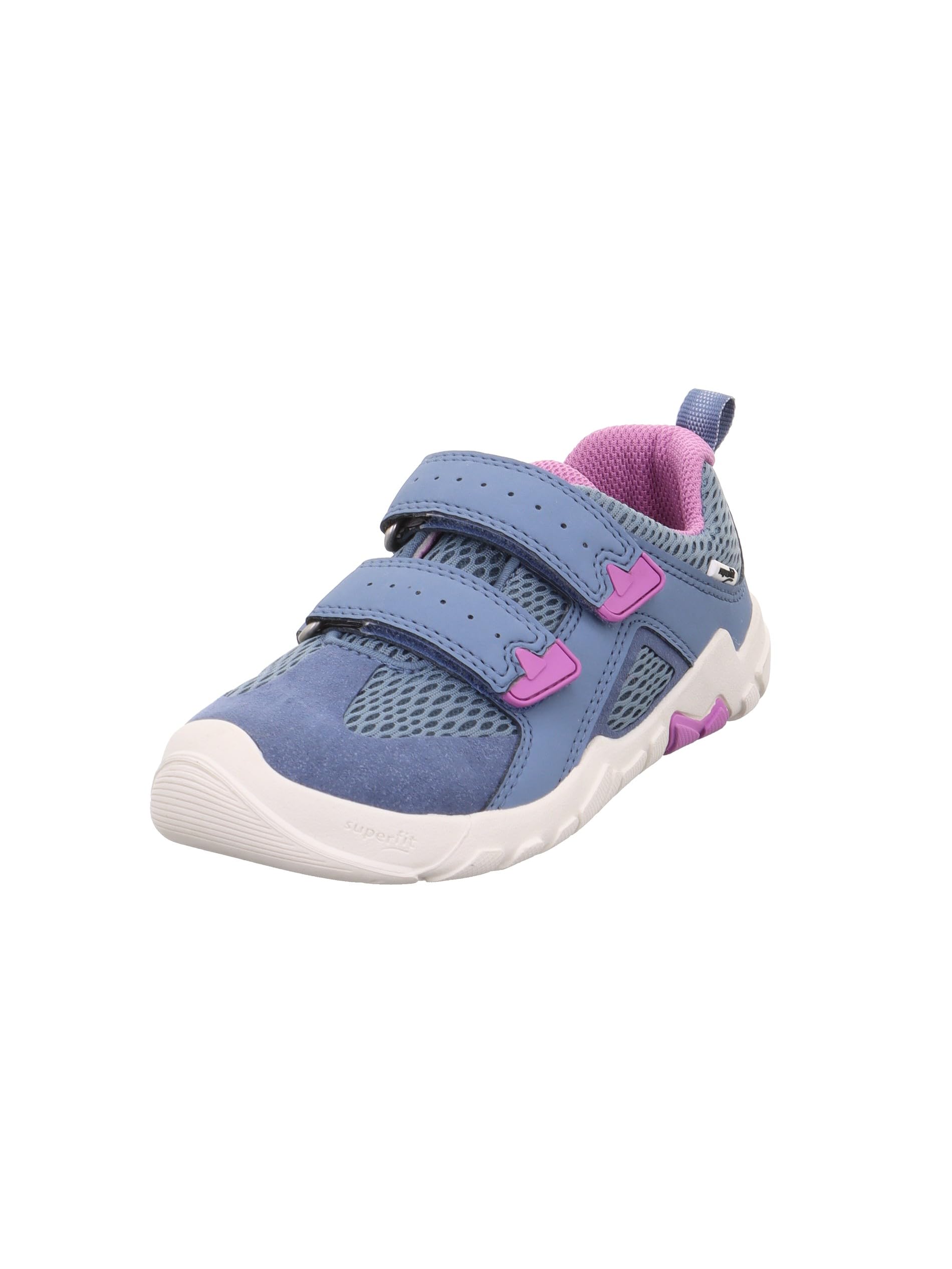 Superfit Girls' Trace Trainers, Blue Purple 8010, 1.5 UK