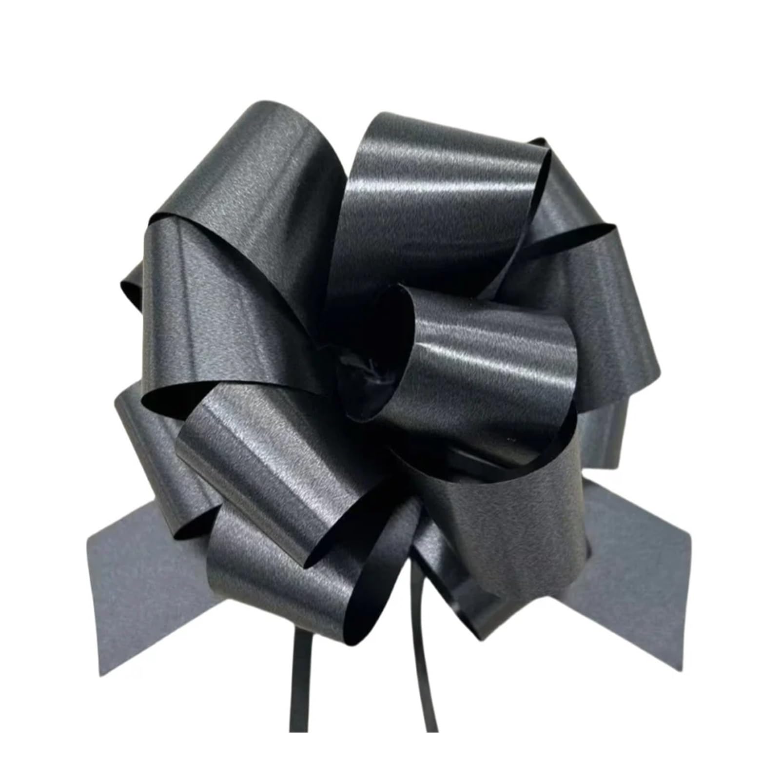 Xinglongs Bows for Gift Wrapping 60PCS Pull Bow Large 5. Inch Gift Wrapping String Bows with Ribbon for Easter Presents Wedding Basket(Black)