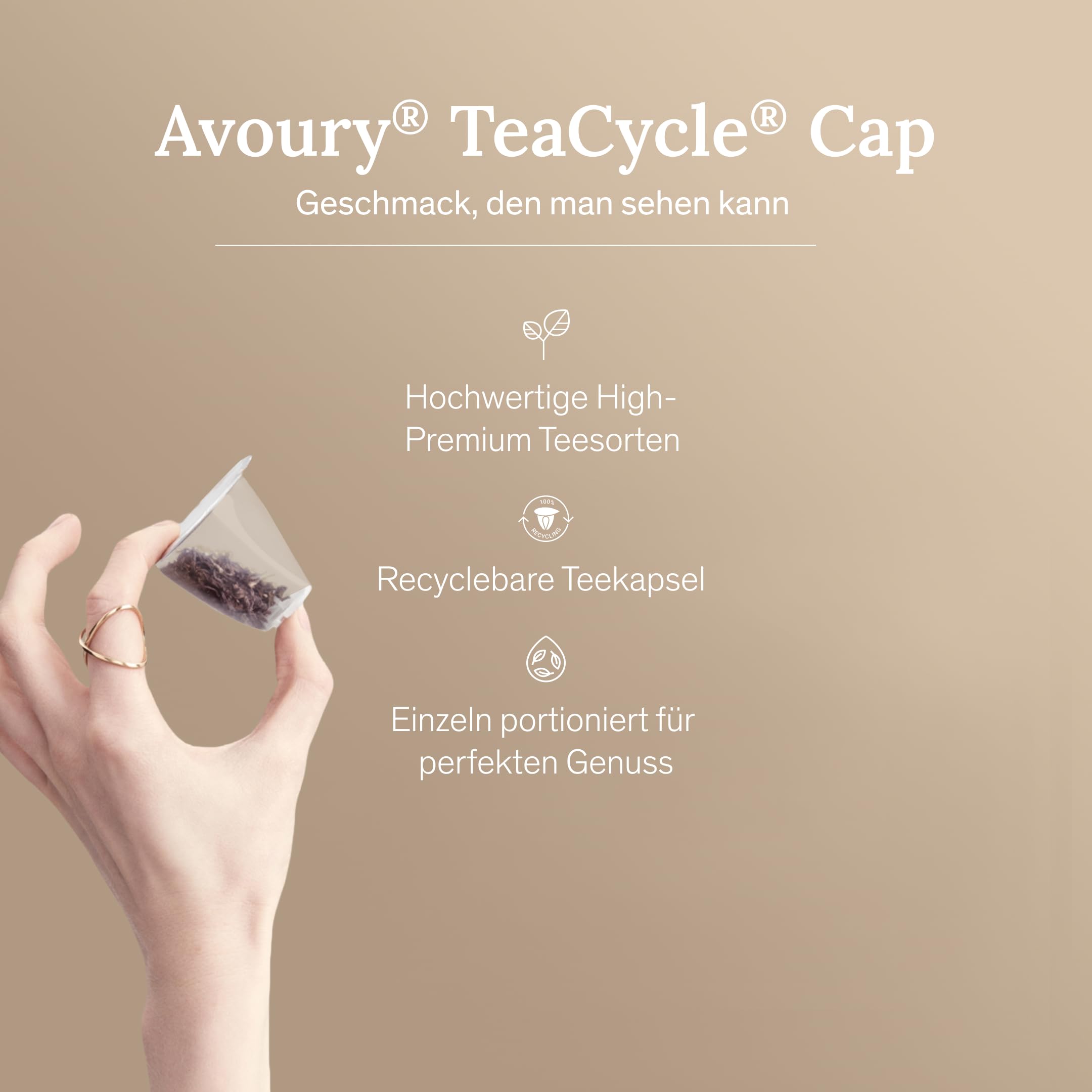 Avoury Tee-Kapseln – Premium Teesortiment für Avoury Teemaschine – Schwarzer Tee: LONDON BREAKFAST