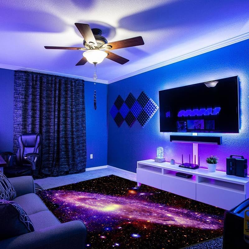 Tapete Blacklight Galaxy 70x47 pulgadas miniatura 2