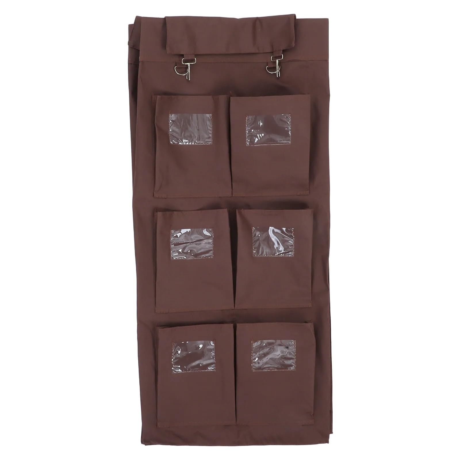 6 Pockets Cleaning Cart Bag Large Capacity Commercial Janitorial Replacement for Hotel Laundry Hamper on Wheels Leakproof