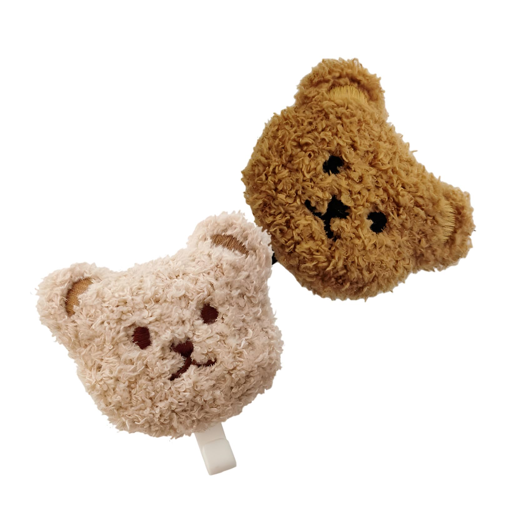 Garneck Ganci Adesivi da Parete Orsetto Peluche 2 Pezzi, Ganci Decorativi Portachiavi e Appendiabiti Morbidi senza Fori per Chiavi, Ombrelli e Piccoli Oggetti, per Camera da Letto e