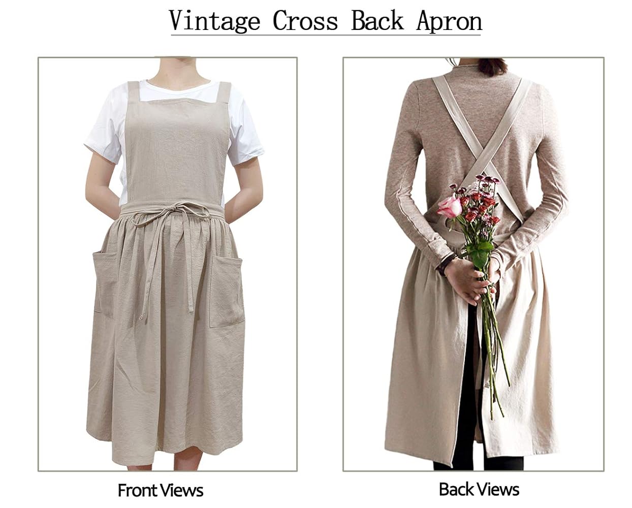 Amazon.com: losofar Women Girls Vintage Apron Adjustable