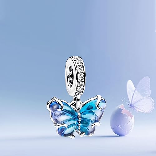 Miniatura 6 de Annmors Silver Charms for Bracelets 925 Sterling Dragonfly Family Heart Love Dangle for Women Bracelet & Necklace Pendant