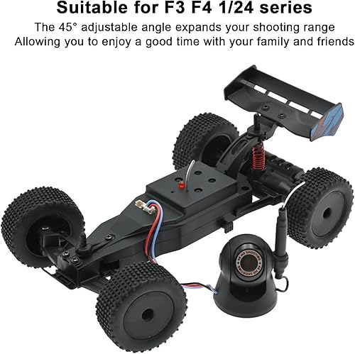 Miniatura 5 de SUNGOOYUE Cámara WiFi de ángulo ajustable 720P HD para RC Car Picnics Senderismo Viajar, Cámara de control remoto RC para F3 F4 1:24 RC Car