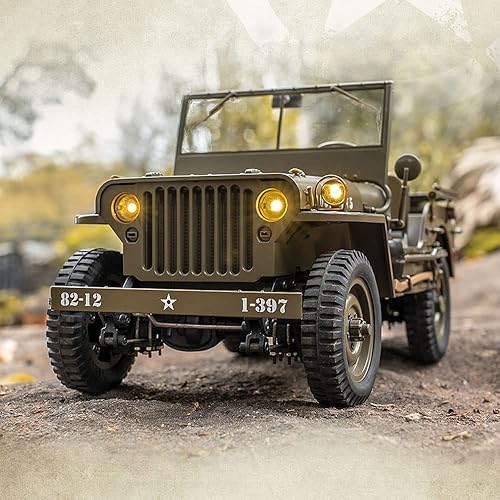 Miniatura 3 de QAQQVQ 112 RC Crawler 4WD RC Truck RTR con luces LED Transmisor de 2.4 GHz Grado Hobby Grade Todo Terreno Convertible Off-Road Vehículo Control