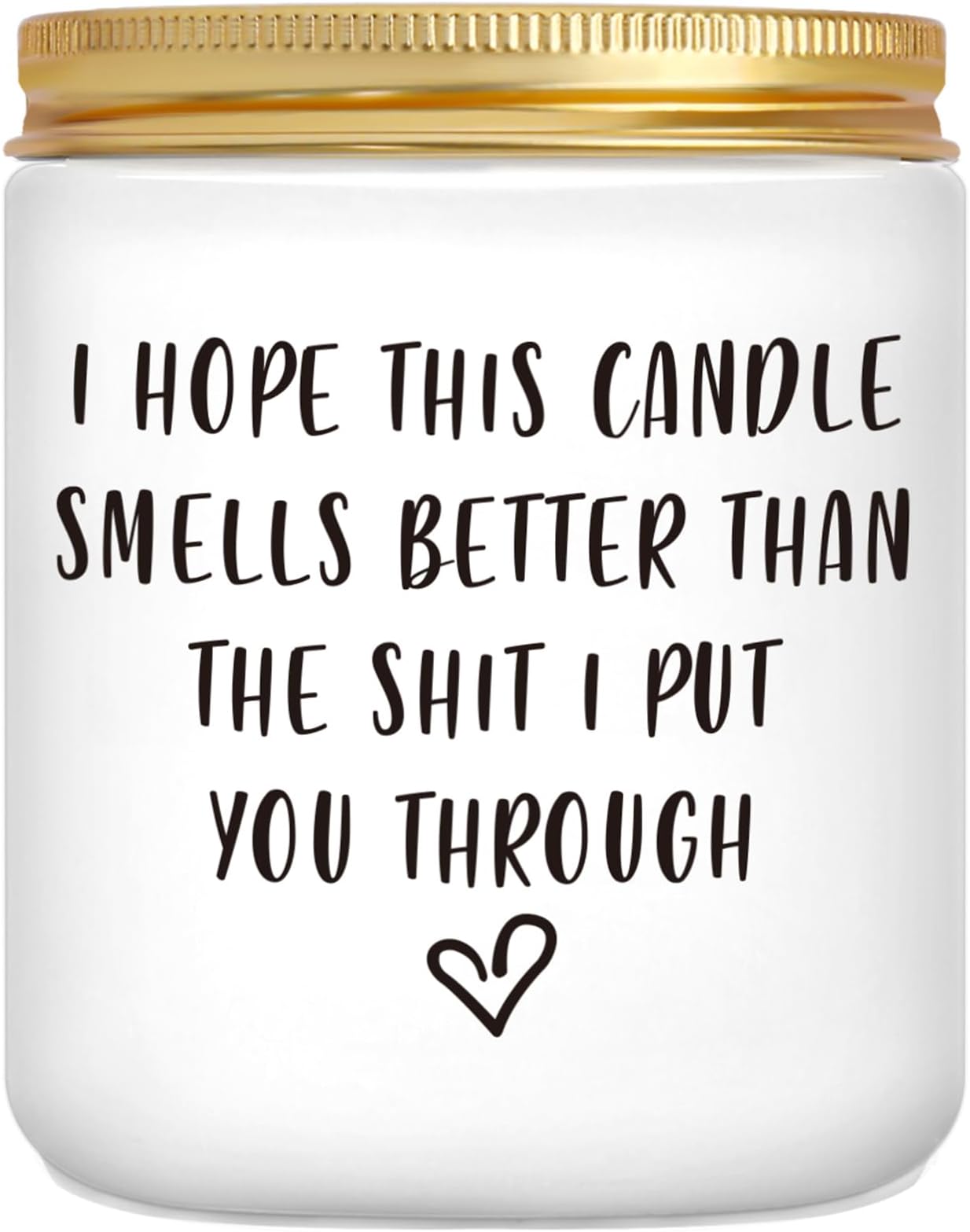 Mrssbea Scented Candle Gifts for Women, Mum, Her - I'm Sorry I Love You Gifts, Funny Apology, Christmas, Birthday Gift for Women, Mum, Granny, Wife, Girlfriend, Friends, BFF, Best Friends, Sister