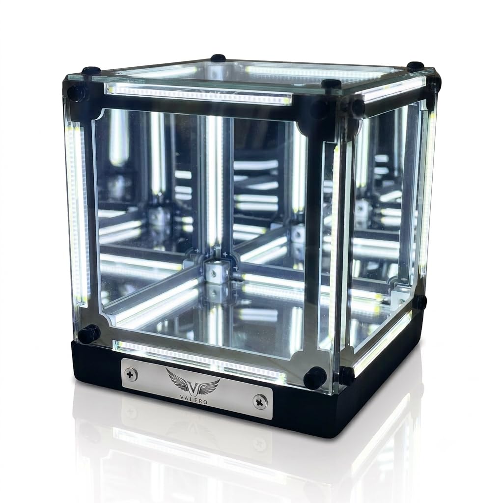 VALERO Cordless Infinity Mirror Cube LED Night Light