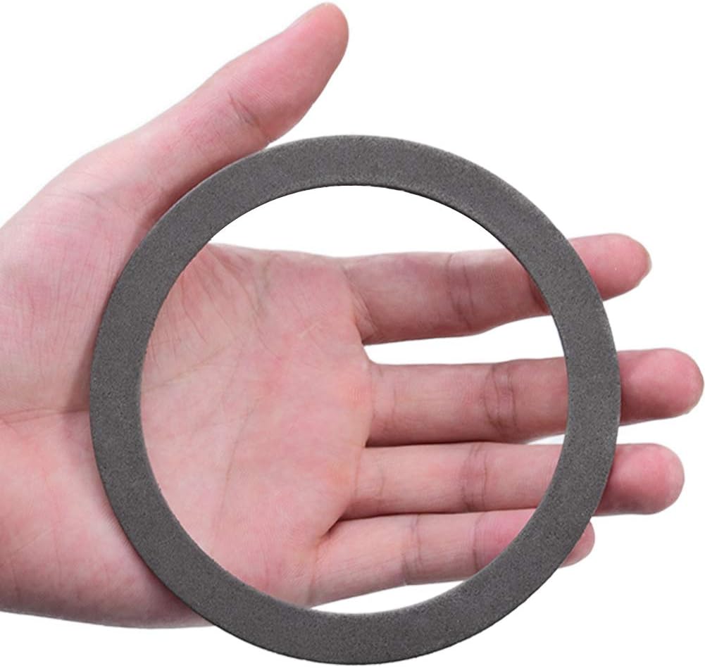 KONE Strainer Gasket Seal Ring, 2 Pack Rubber Gray Washer Fits for 3-1/2 Inch Kitchen Sink Drain No Need Plumber Putty…